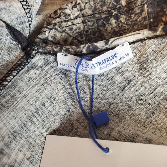 Zara Trafaluc Snake Skin Lace Camisole Tank Size small - Picture 5 of 7